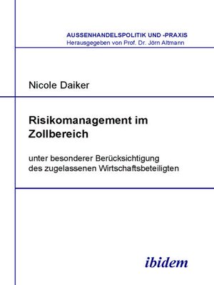 cover image of Risikomanagement im Zollbereich